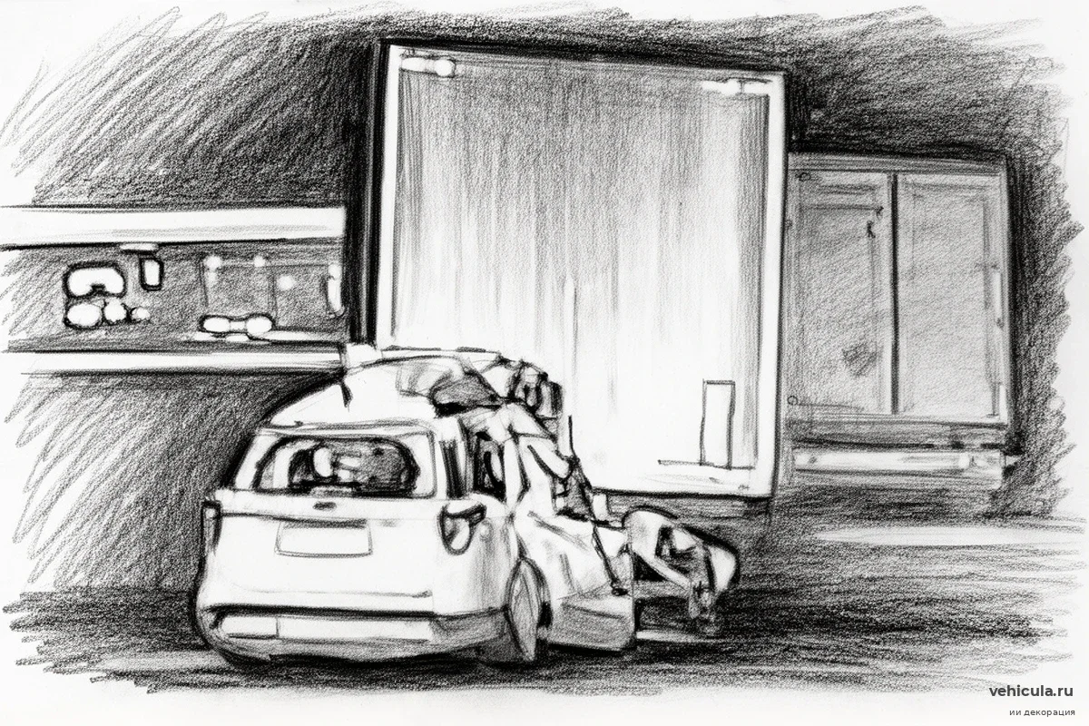 Смяло в гармошку: видеорегистратор снял маневр Ford перед ударом о фуру на ЕКАД