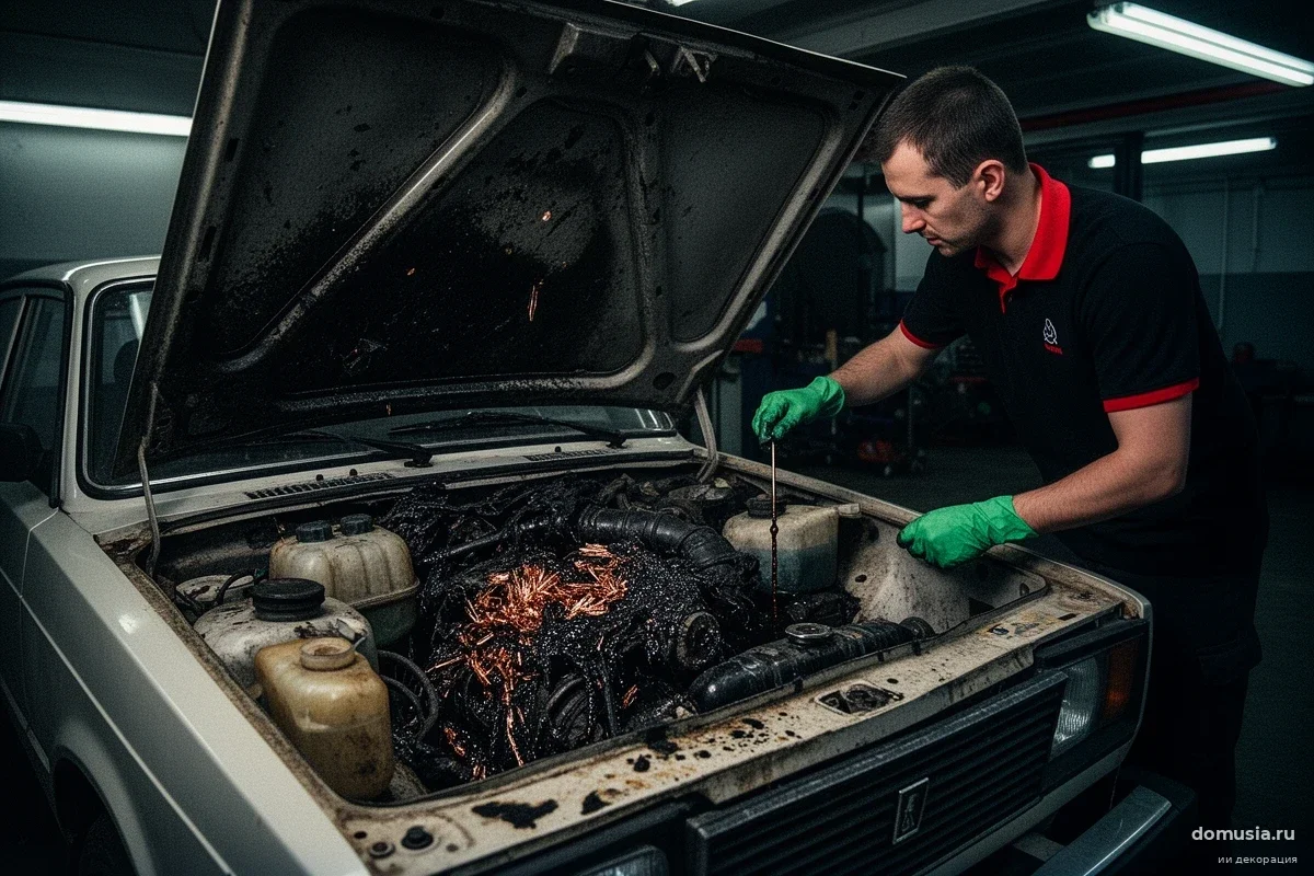 Синие кристаллы в масле: почему дачный медный купорос заставил мотор «Лады» замолчать