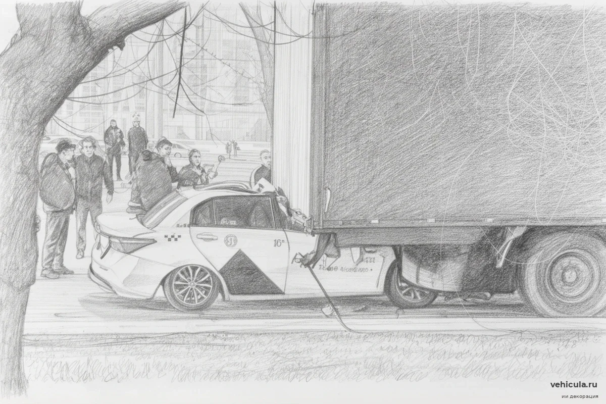 Таксист с 10-летним стажем протаранил фуру в Челябинске и принял роковое решение при полиции